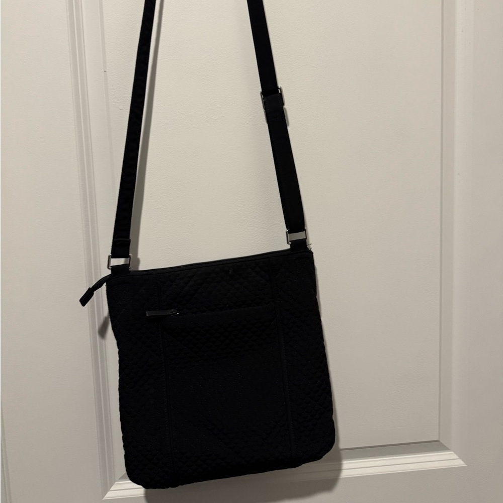 Black Quilted Vera Bradley Crossbody Bag